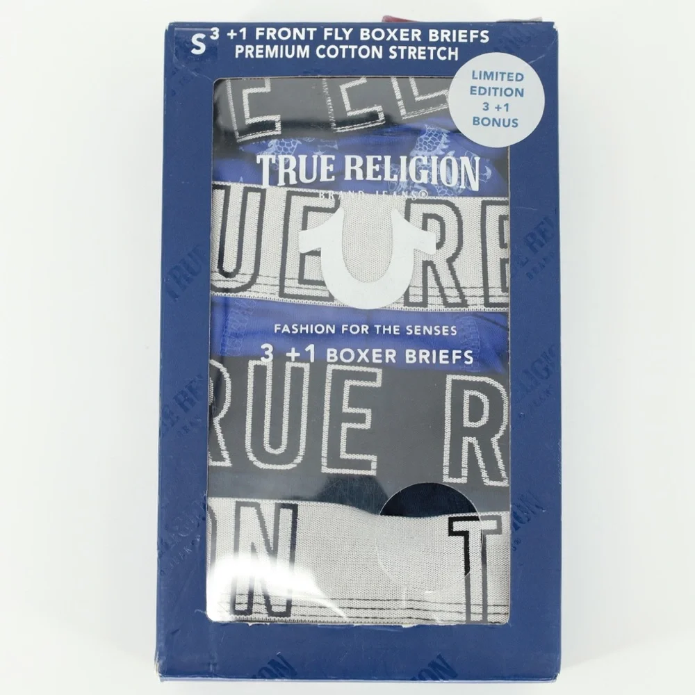 NIB True Religion 3+1 Front Fly Boxer Briefs‎